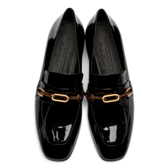 Burberry Patent Leather Chain Loafer - Picture 1 of 8